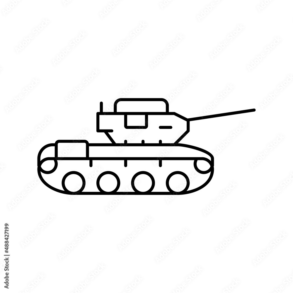 tank machine line icon vector illustration tank machine line icon vector illustration