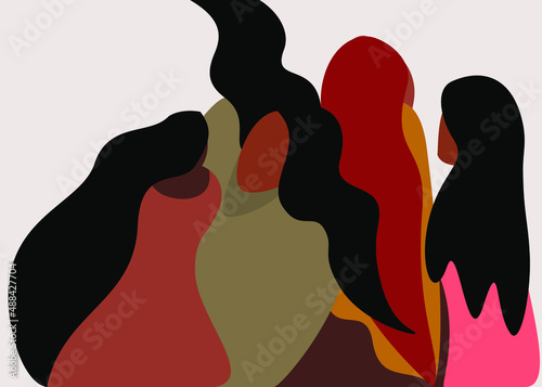 An abstract vector representation to celebrate International Woman’s Day 