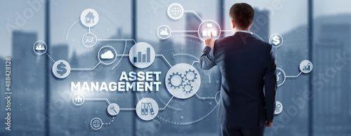 Asset Management. Financial real estate management concept