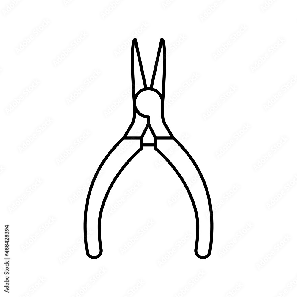 instrument jewellery line icon vector illustration instrument jewellery line icon vector illustration