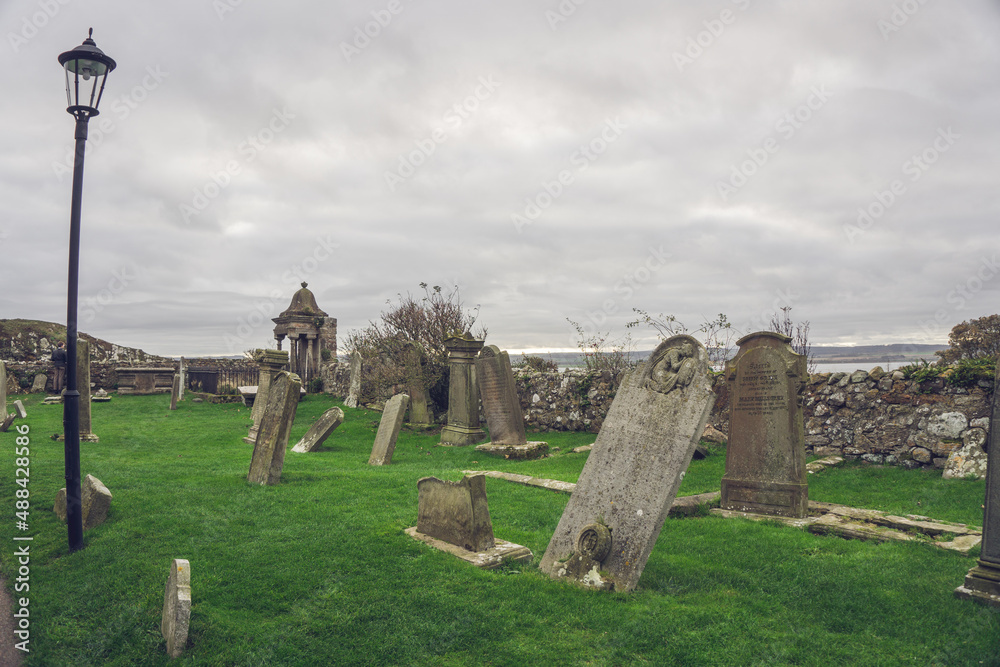 Cemetery in Holy Island, England.