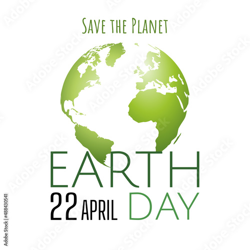 Earth Day background. Save the planet concept. Vector EPS10.