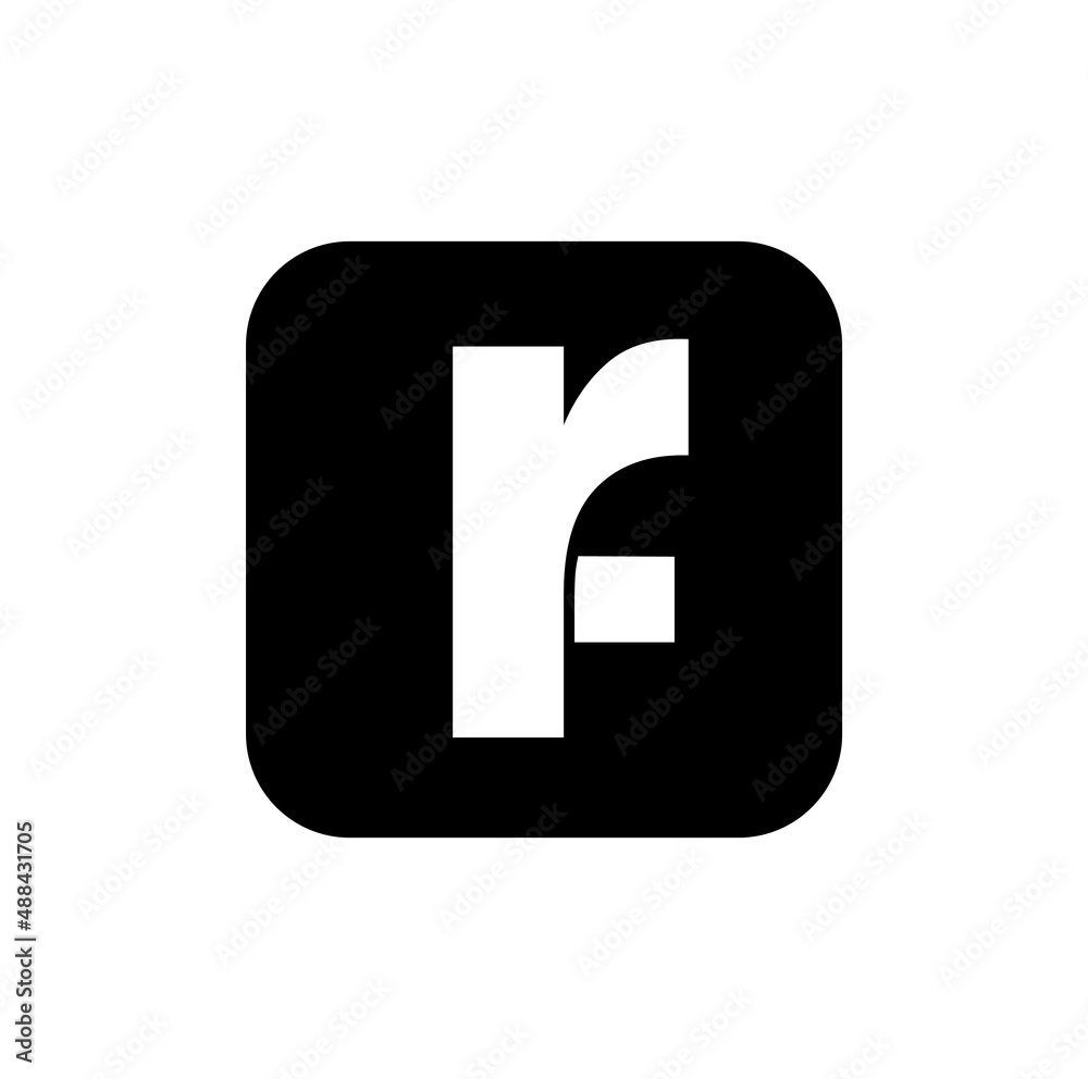 RF company name initial letters monogram. RF icon. RF company name initial letters monogram. RF icon.