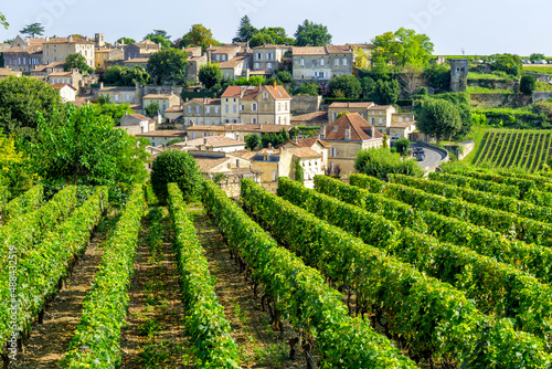 Fototapete Vineyards of Saint Emilion village