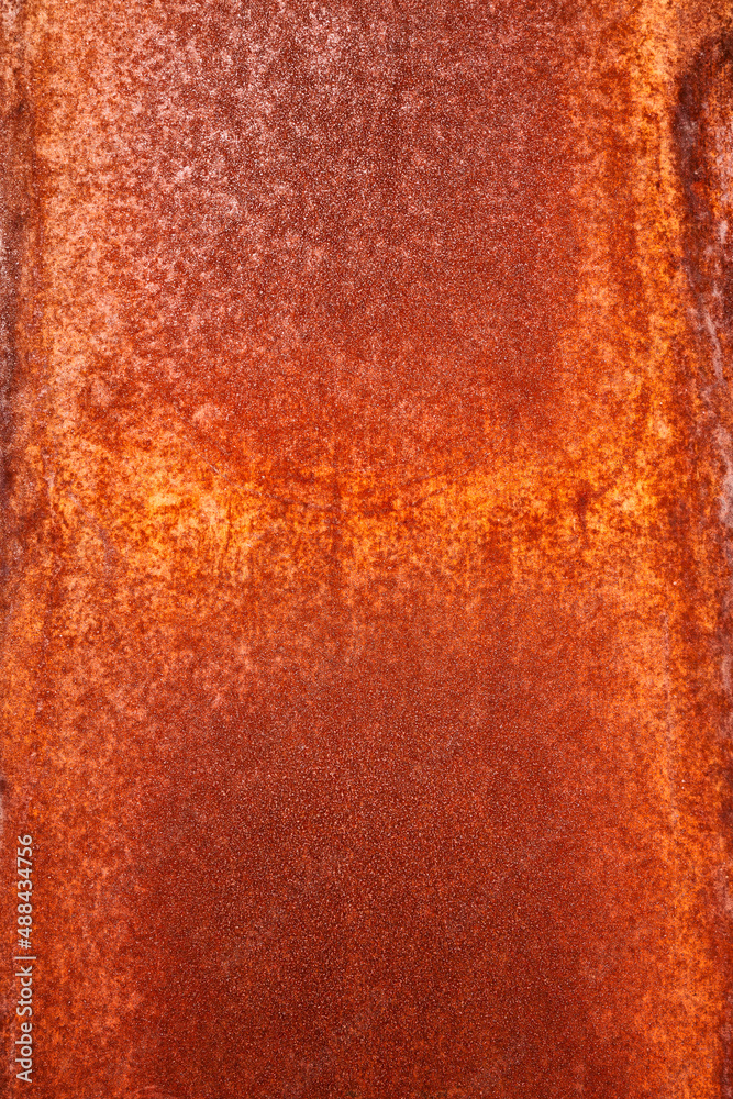 Iron texture with beautiful structure, intentionally rusted.  