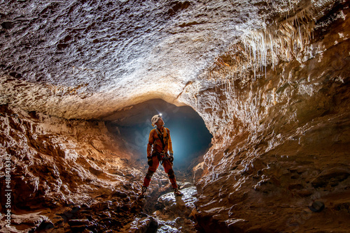 Cave explorer photo