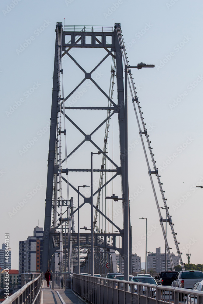 Fototapeta premium ponte Hercílio Luz, Florianópolis, Santa Catarina, Brasil