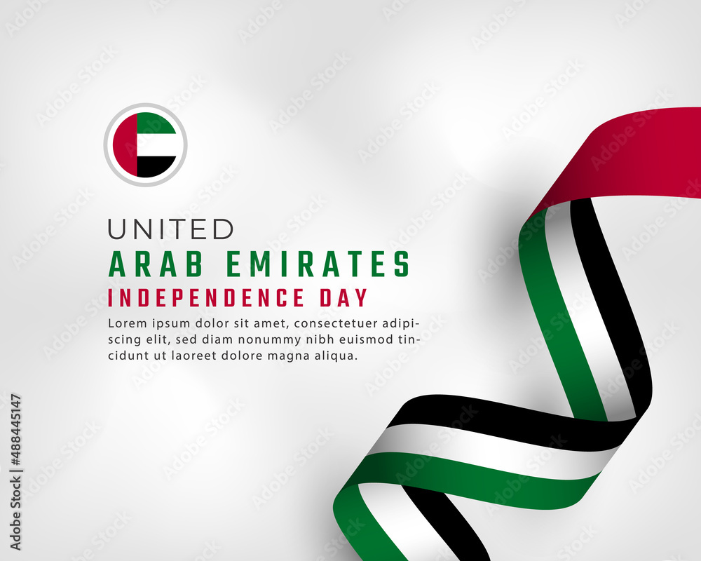 Happy United Arab Emirates Independence Day December 2th Celebration ...