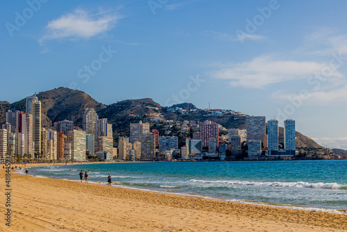 landscape of Benidorm Spain in a sunny day on the seashore © Joanna Redesiuk