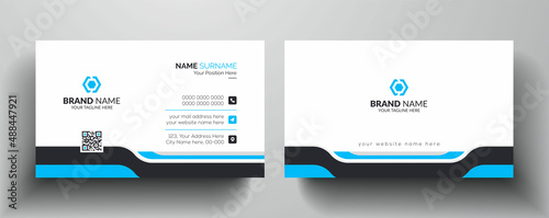 Creative and professional business card design | Blue color modern business card template
