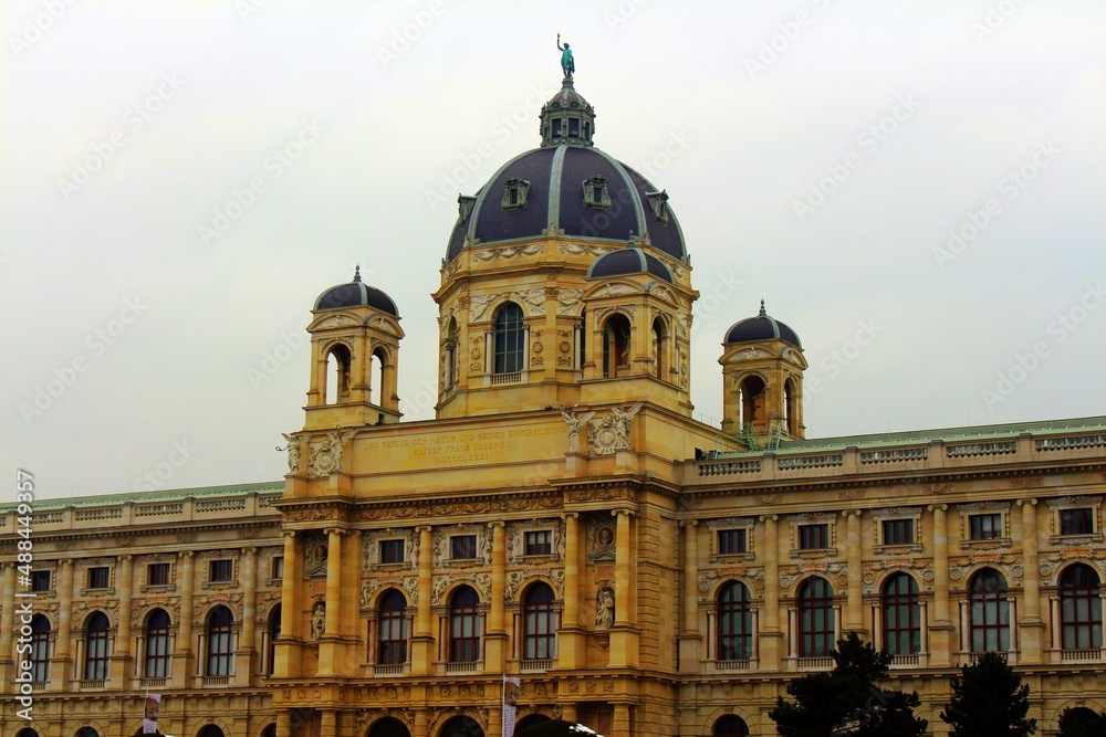 Vienna. Austria. The historic old building of the National Museum in the center of the Austrian capital.