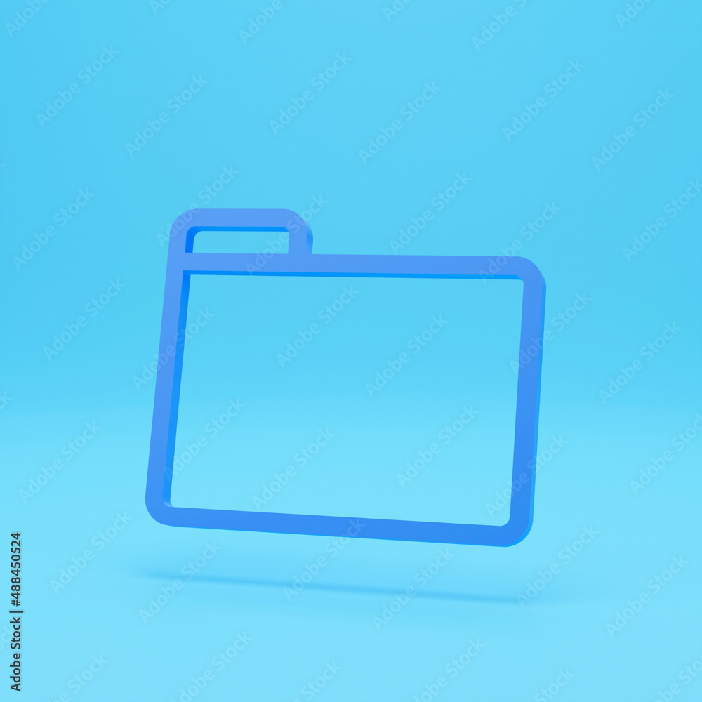 3d render of Document file line icon. Simple style. Collect, account, statement, bank, data, email, file, open folder concept. 3d rebder illustration isolated on colour background 3d render of Document file line icon. Simple style. Collect, account, statement, bank, data, email, file, open folder concept. 3d rebder illustration isolated on colour background