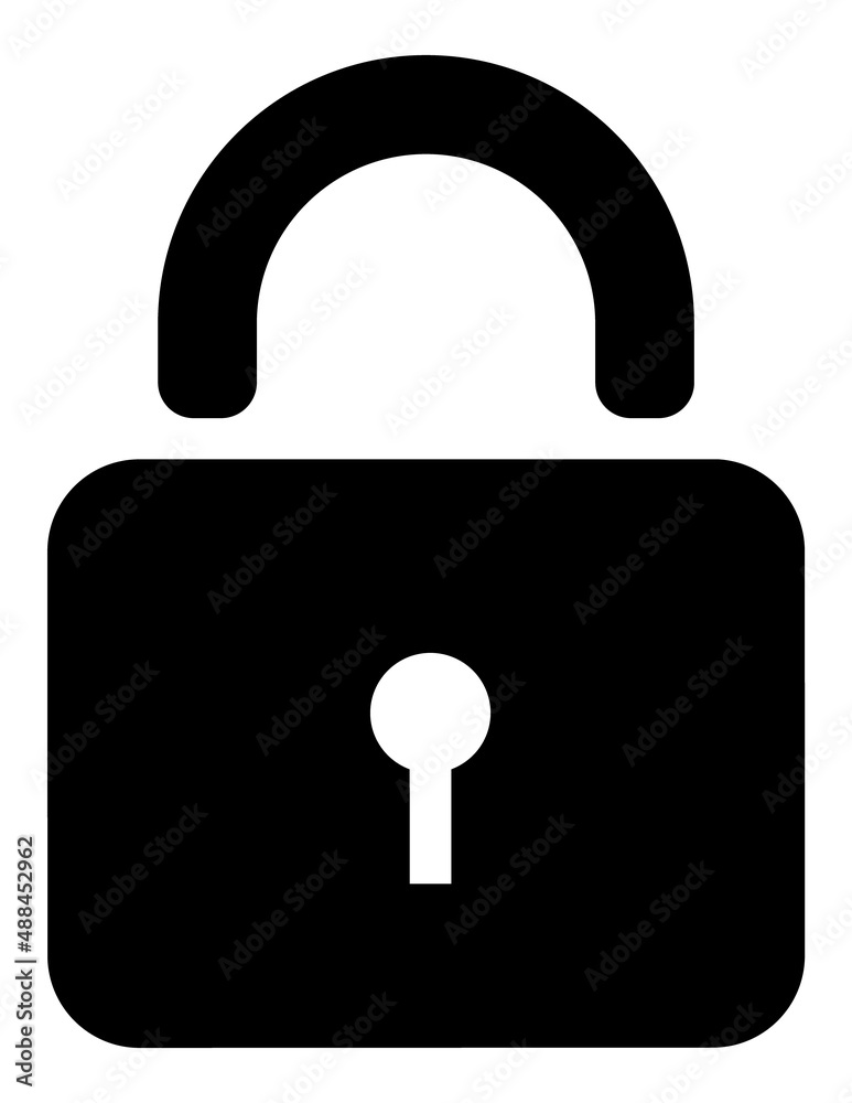 Lock Flat Icon Isolated On White Background Lock Flat Icon Isolated On White Background