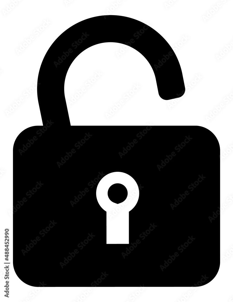 Lock Flat Icon Isolated On White Background Lock Flat Icon Isolated On White Background