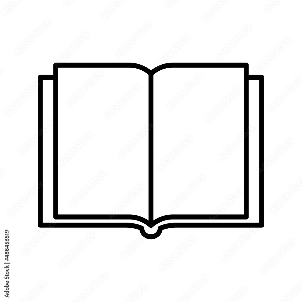 Open blank book on light background. Design template page. Vector illustration. stock image. Open blank book on light background. Design template page. Vector illustration. stock image.