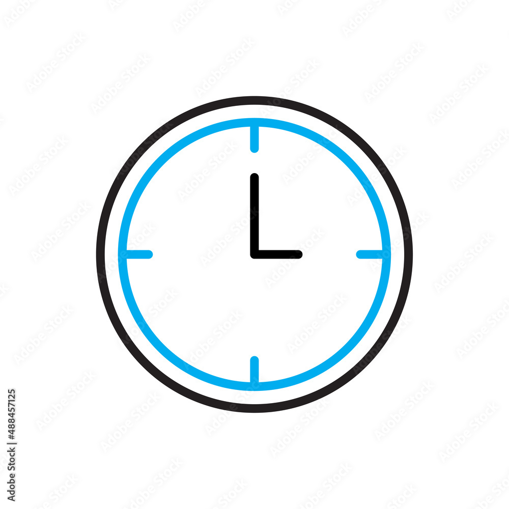 Sport watch. Silhouette illustration. Vector illustration. stock image. 