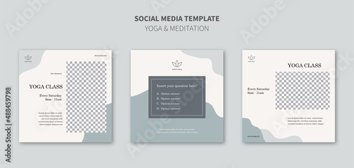 Yoga Calm Social Media Template