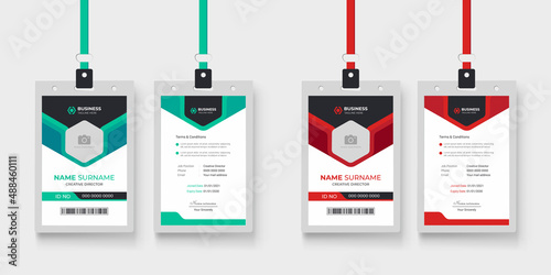Modern and minimalist id card template  |  Creative id card design for your company employee