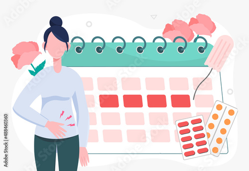 Female period concept