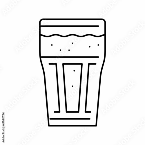 chocolate coffee line icon vector illustration