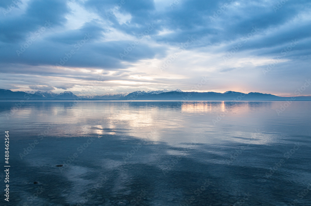 Fototapeta premium Winterlicher Bodensee bei Lindau