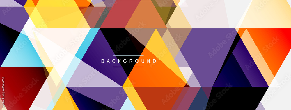 Mosaic triangles geometric background. Techno or business concept, pattern for wallpaper, banner, background, landing page Mosaic triangles geometric background. Techno or business concept, pattern for wallpaper, banner, background, landing page