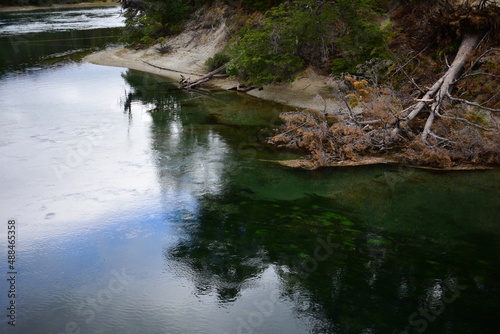 Landscape Mountain Lake in Patagonia Los Alerces National Park Adventure Travel