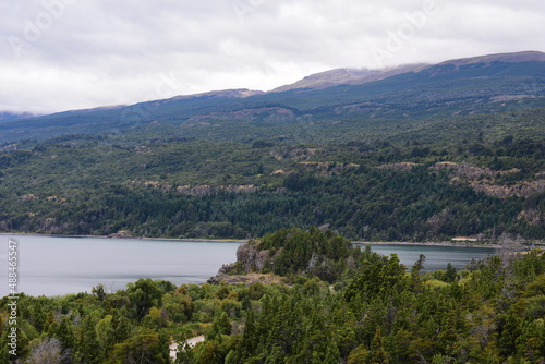 Landscape Mountain Lake in Patagonia Los Alerces National Park Adventure Travel