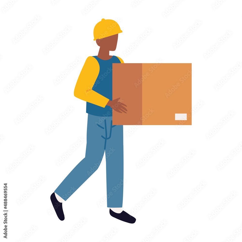 warehouse employee character warehouse employee character