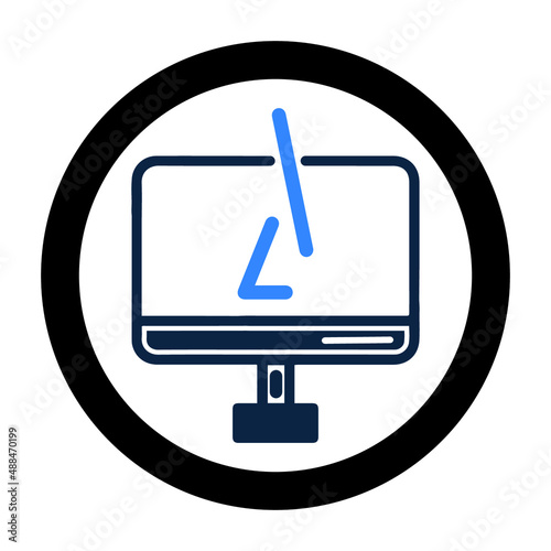 Computer screen or coding icon