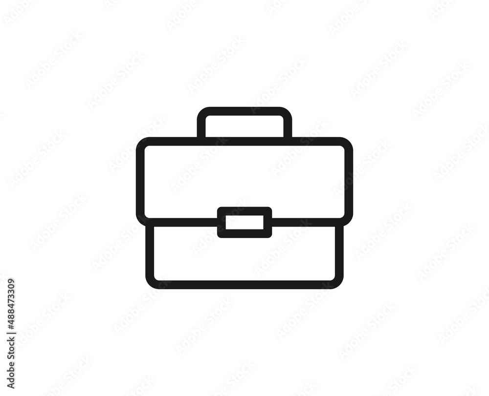 Case line icon on white background Case line icon on white background
