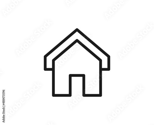 Constraction line icon on white background