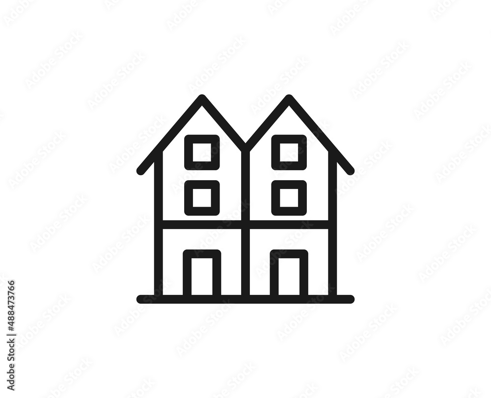 Constraction line icon on white background Constraction line icon on white background