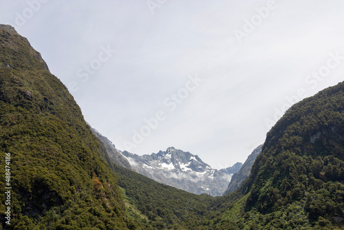 valley in the snowy mountains