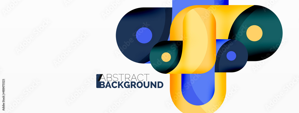 Creative geometric wallpaper. Round arrow shape minimal geometric background. Techno business template for wallpaper, banner, background or landing Creative geometric wallpaper. Round arrow shape minimal geometric background. Techno business template for wallpaper, banner, background or landing