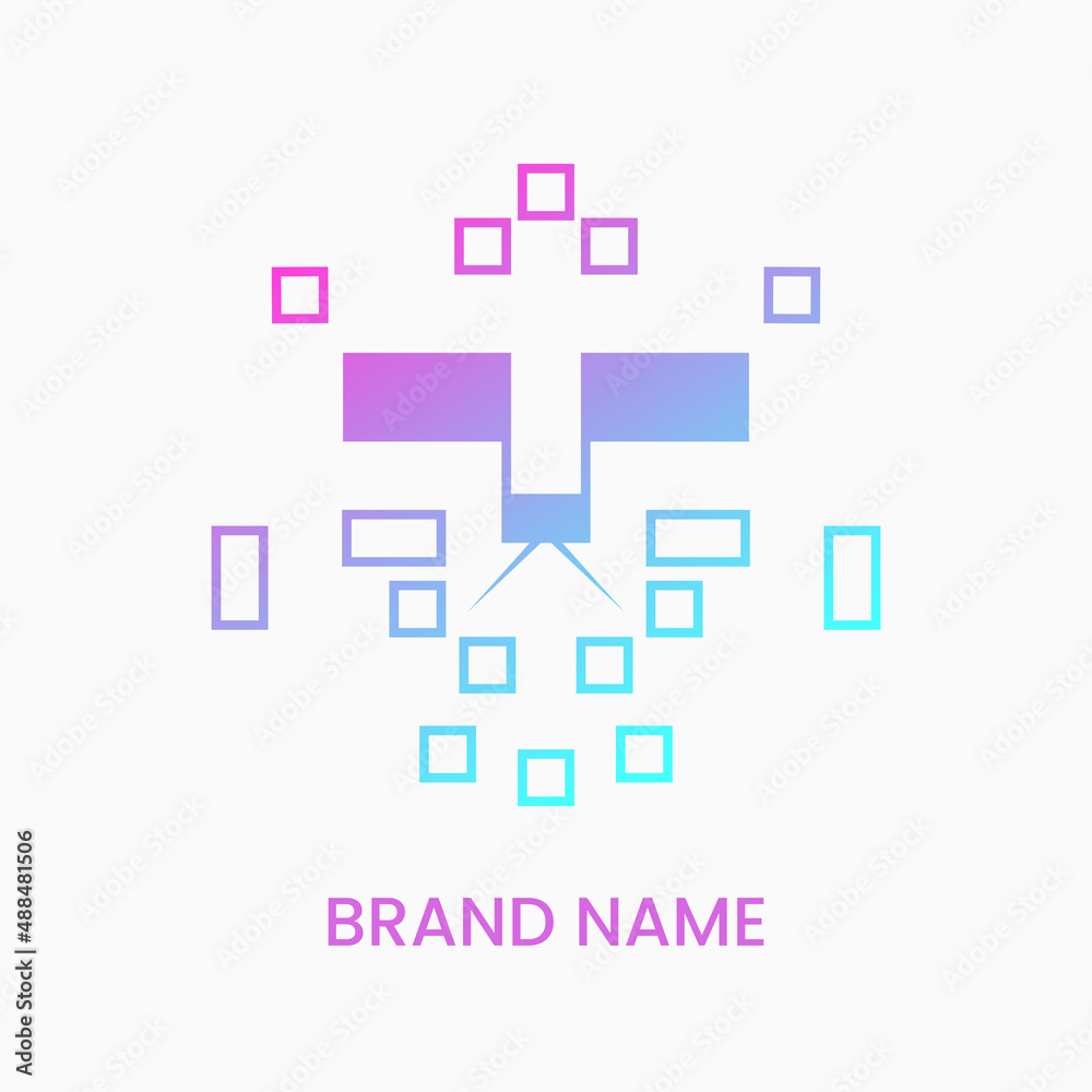 square lion logo. gradient, modern and elegant. suitable for logos, icons, symbols and signs square lion logo. gradient, modern and elegant. suitable for logos, icons, symbols and signs