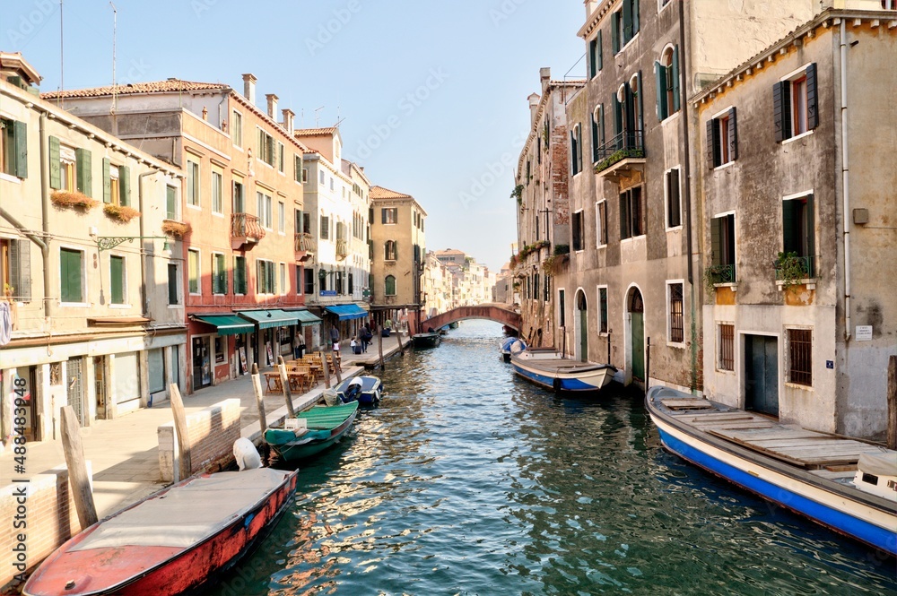 A Canal in Venice near the Jewish Quarter.