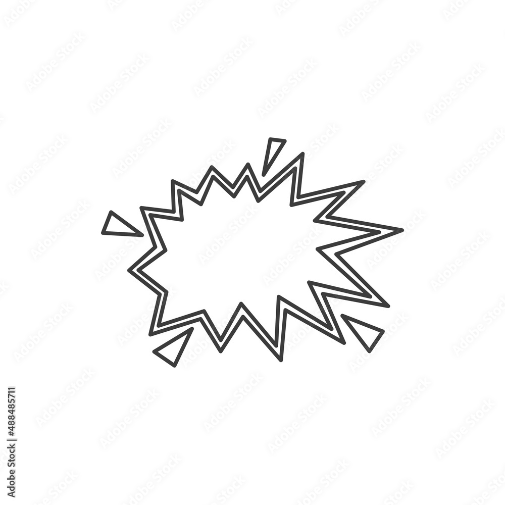 Abstract cloud of burst shape for notes isolated icon. Vector announcement information cloud, hand drawn dialogue or conversation sticker. Talk chat doodle, dialog communication sign, chatting memo Abstract cloud of burst shape for notes isolated icon. Vector announcement information cloud, hand drawn dialogue or conversation sticker. Talk chat doodle, dialog communication sign, chatting memo