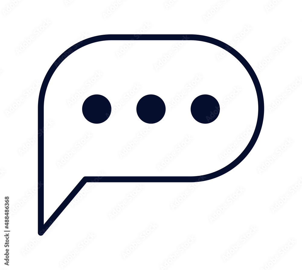 chat bubble icon design