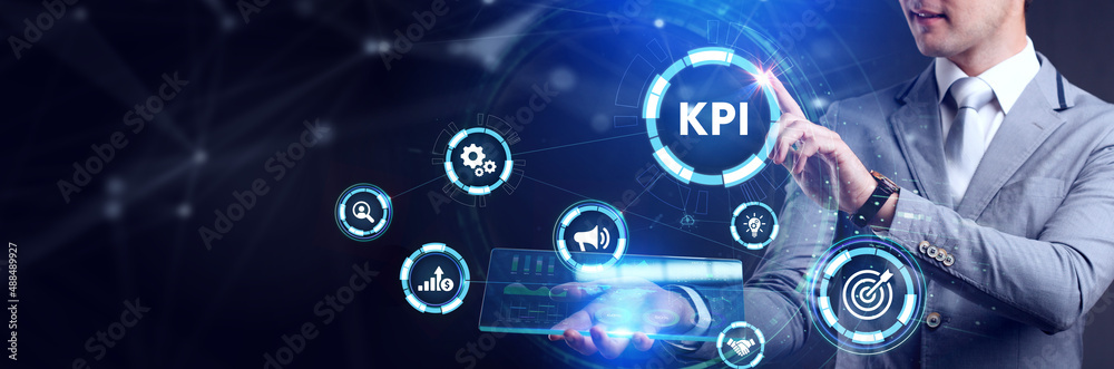 KPI Key Performance Indicator for Business Concept. Business, Technology, Internet and network concept. KPI Key Performance Indicator for Business Concept. Business, Technology, Internet and network concept.