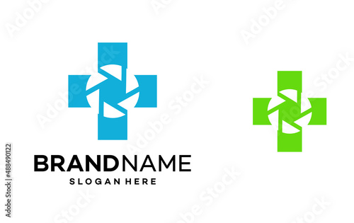 Lens Health Icon Logo Design Template Illustration Vector