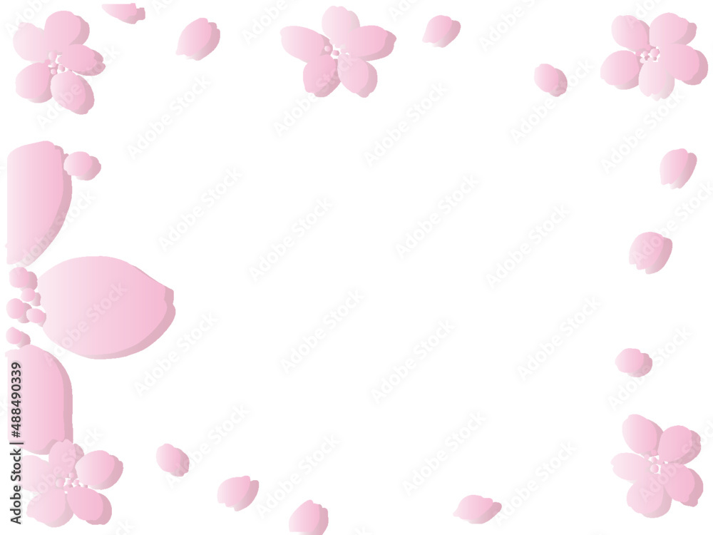 pink background with cherry blossom