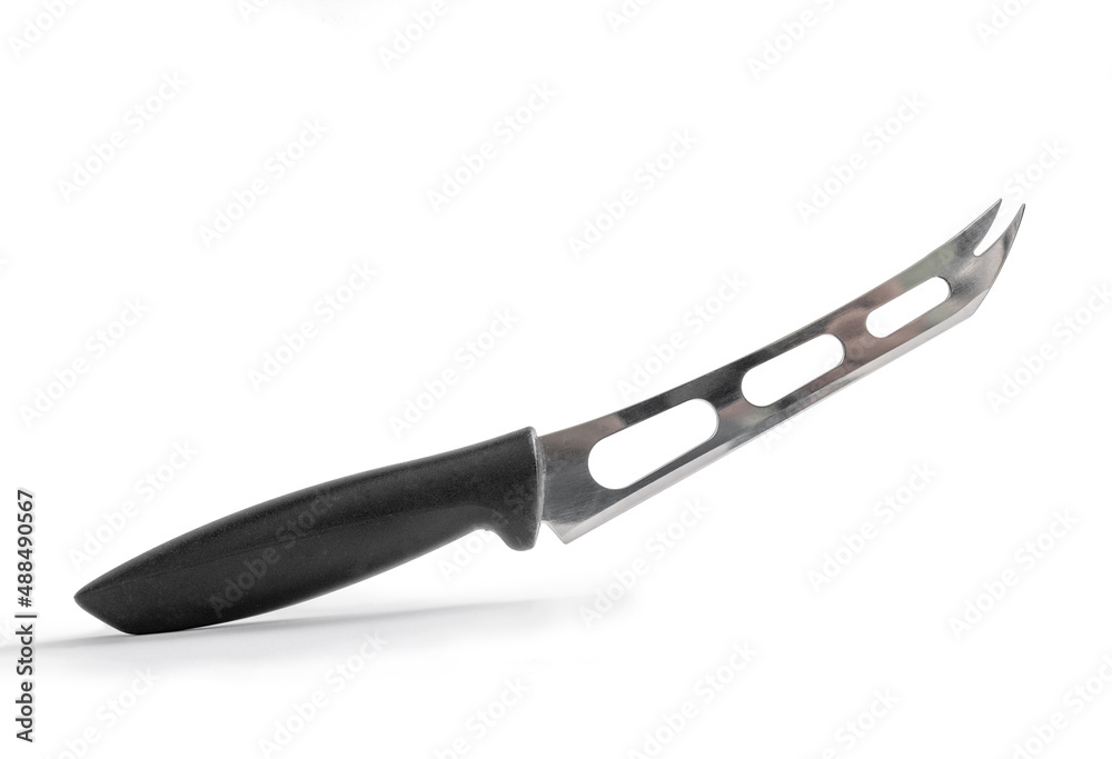 Fototapeta premium soft cheese knife isolated