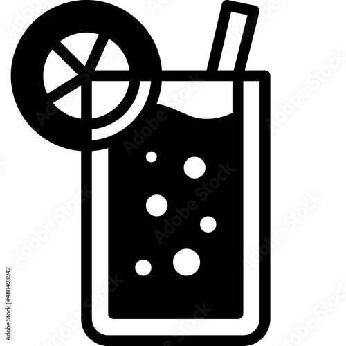 lemonade solid line icon