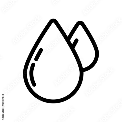 Drop silhouette black. Vector drawing. High quality black style vector icons