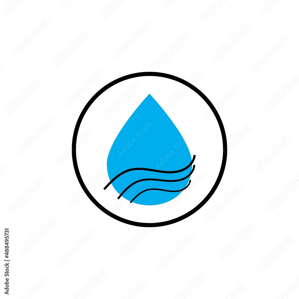 Fototapeta premium Water drop Logo Template vector icon and design