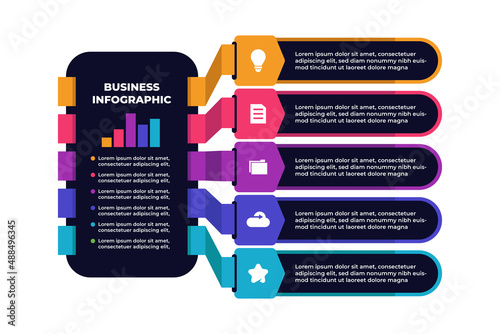 Business List Infographic Design Template