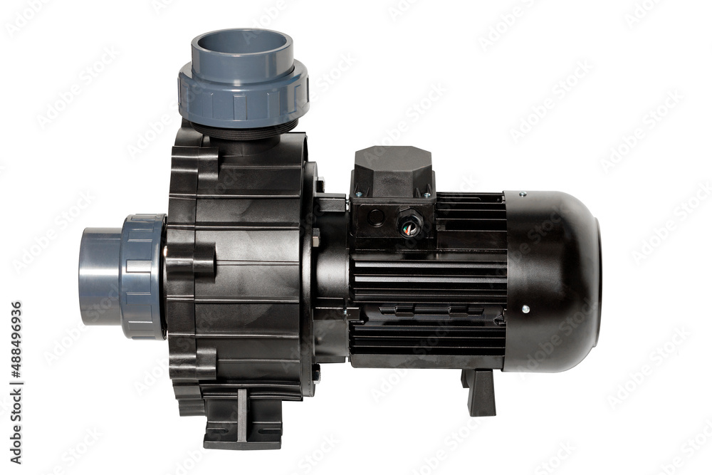 Pool pump for circulating water as part of a water treatment and filtration system.