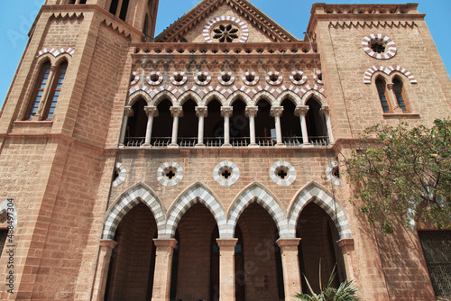 Frere Hall vintage palace in Karachi  Pakistan