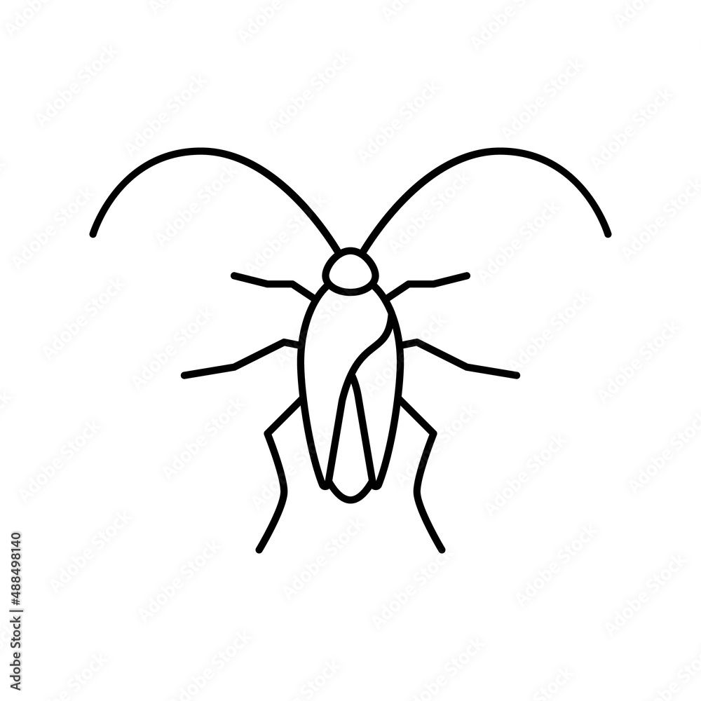 ant insect line icon vector illustration ant insect line icon vector illustration